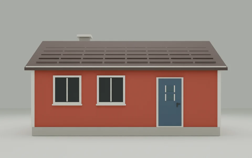 Digital illustration: Framsidan, rakt framifrån.