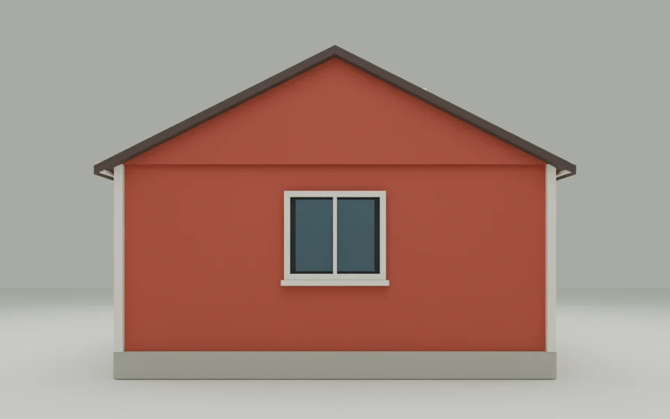 Digital illustration: Högra sidan, rakt från sidan.